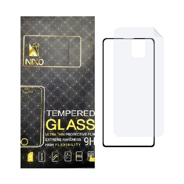 محافظ صفحه نمایش نیکسو مدل 2FN مناسب برای گوشی موبایل شیائومی Redmi Note 9s به همراه محافظ پشت گوشی