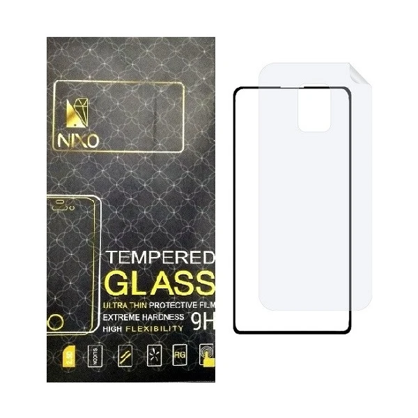 محافظ صفحه نمایش نیکسو مدل 2FN مناسب برای گوشی موبایل شیائومی Redmi Note 9s به همراه محافظ پشت گوشی