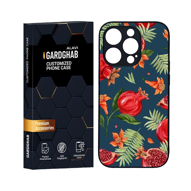 کاور گارد قاب علوی مدل دورژله ای هنری مناسب برای گوشی موبایل اپل iPhone 14 Pro