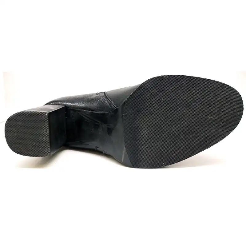 نیم بوت زنانه سرزمین چرم مدل 5160 رنگ مشکی