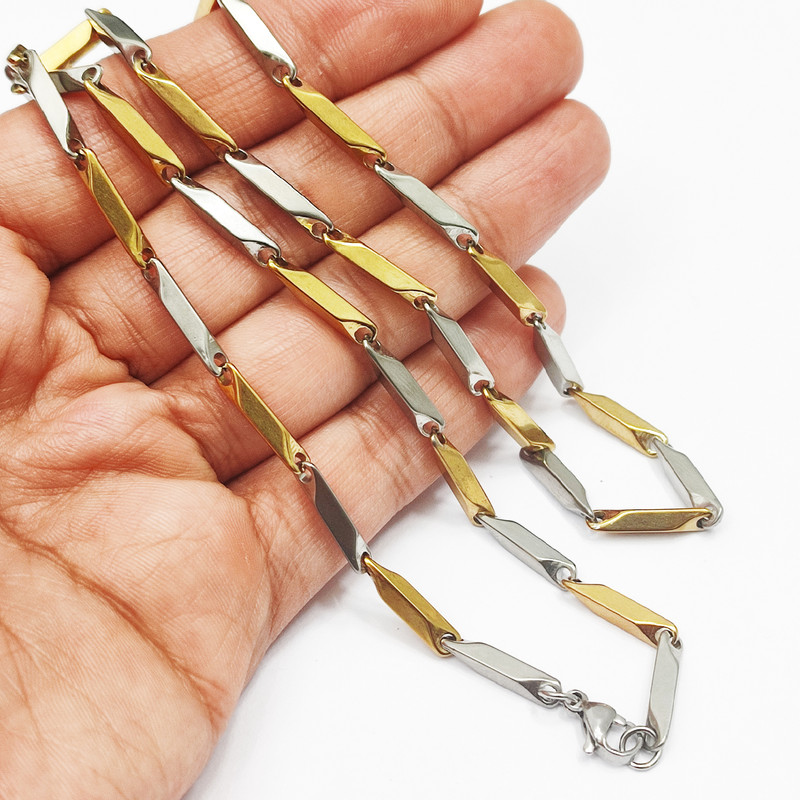 زنجیر مردانه مدل دو رنگ