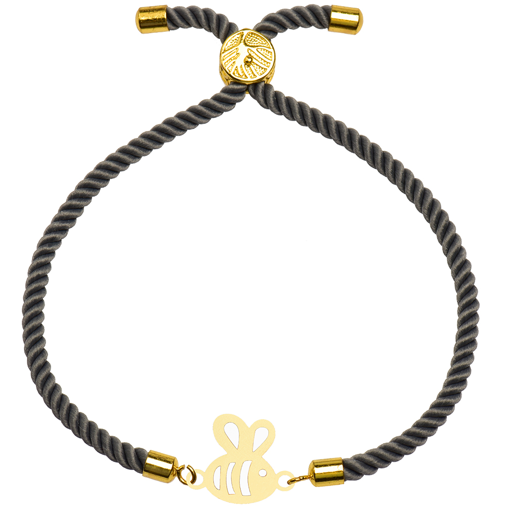 دستبند طلا 18 عیار زنانه کرابو طرح زنبور مدل Kr2978
