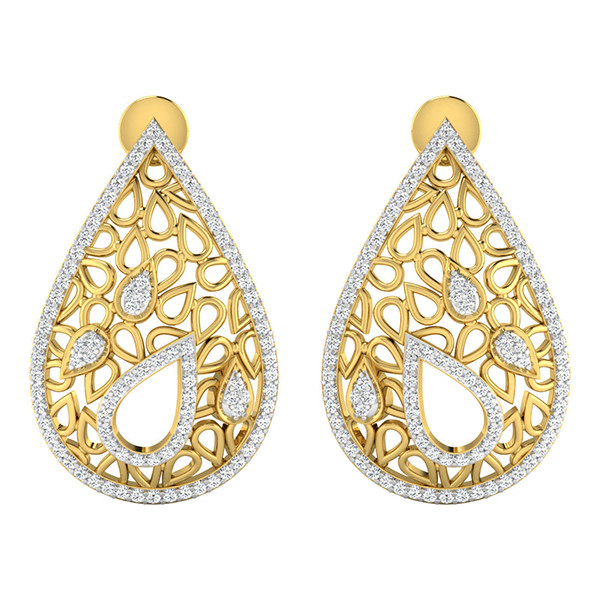 گوشواره نقره زنانه ژابیز کد 078