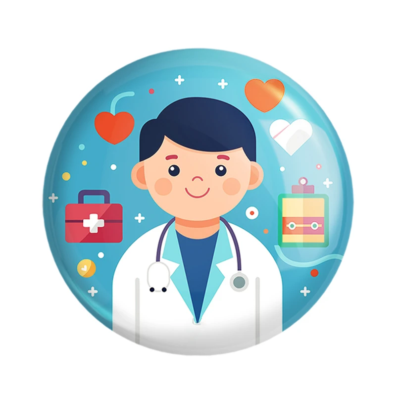 مگنت خندالو مدل پزشک و پرستار کودکانه کد 36518