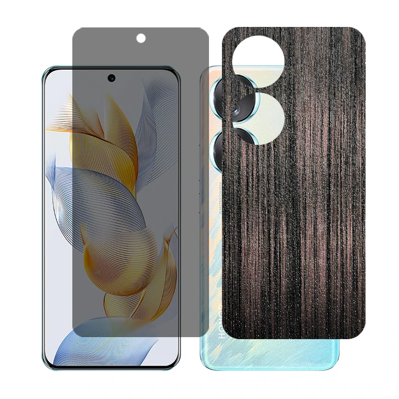 محافظ صفحه نمایش حریم شخصی گلس مدل Together مناسب برای گوشی موبایل آنر 90 به همراه برچسب پوششی پشت گوشی