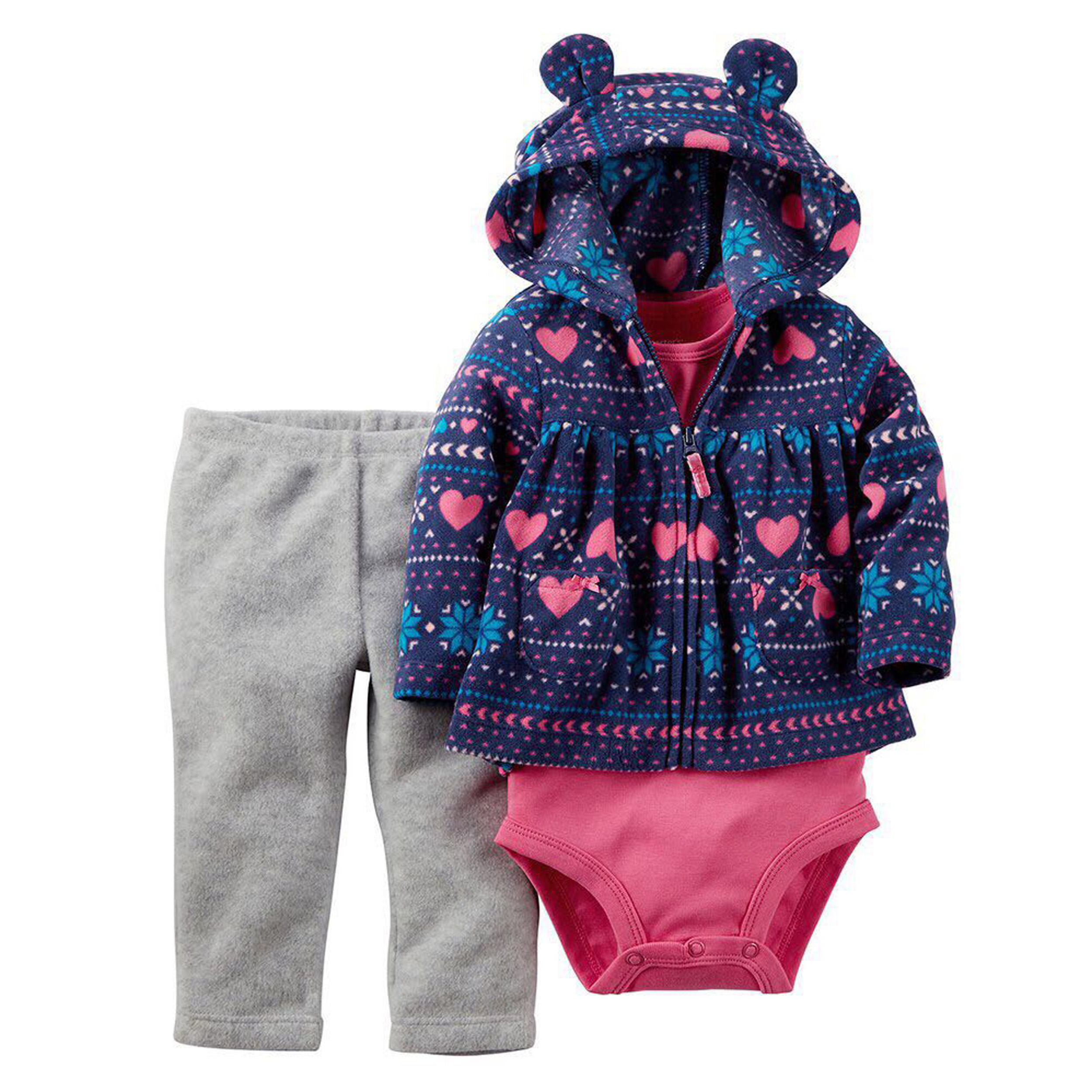 ست 3 تکه لباس نوزادی کارترز مدل 1048