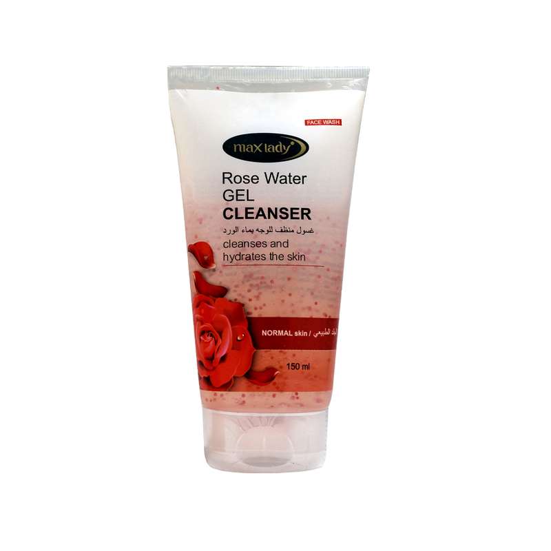 ژل پاک کننده آرایش مکس لیدی مدل rose water حجم 150 میلی لیتر ژل پاک کننده آرایش مکس لیدی مدل rose water حجم 150 میلی لیتر