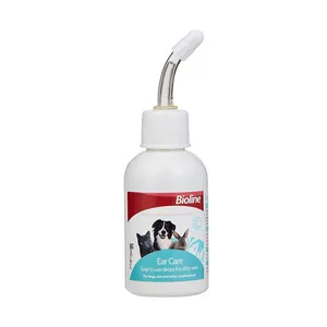 قطره پاک کننده گوش حیوانات خانگی بایولاین مدل Ear care حجم 50 میلی لیتر