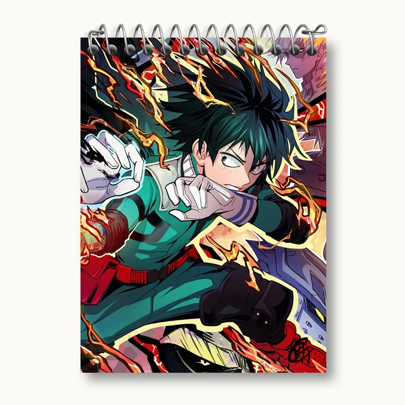 دفتر یادداشت 50 برگ خندالو مدل ایزوکو میدوریا انیمه آکادمی قهرمان من My Hero Academia کد 23491