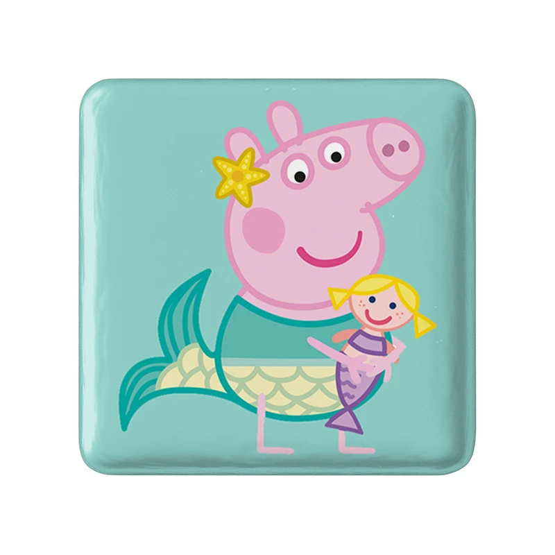 مگنت خندالو طرح پپا انیمیشن پپا پیگ Peppa pig  مدل مربعی کد 22062