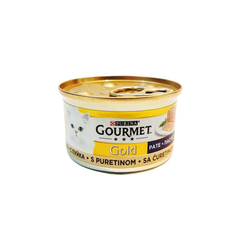 کنسرو گربه گورمت مدل گوشت بوقلمون وزن 85 گرم کنسرو گربه گورمت مدل گوشت بوقلمون وزن 85 گرم