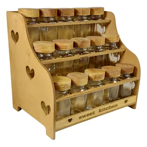 ست جا ادویه 15 پارچه مدل مکارتی کد SK15 به همراه استند