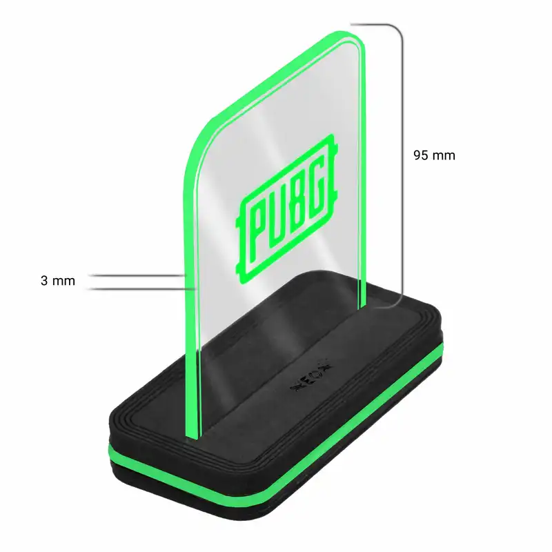 چراغ رومیزی نئون مدل PUBG