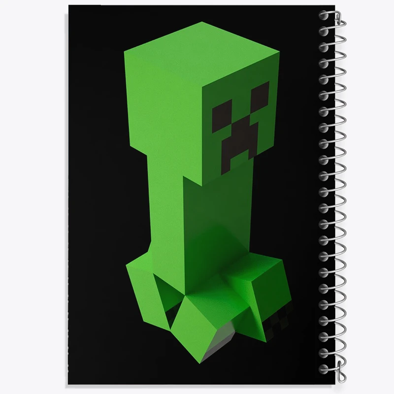 دفتر لیست خرید 50 برگ خندالو طرح بازی ماینکرافت (Minecraft) کد 36997