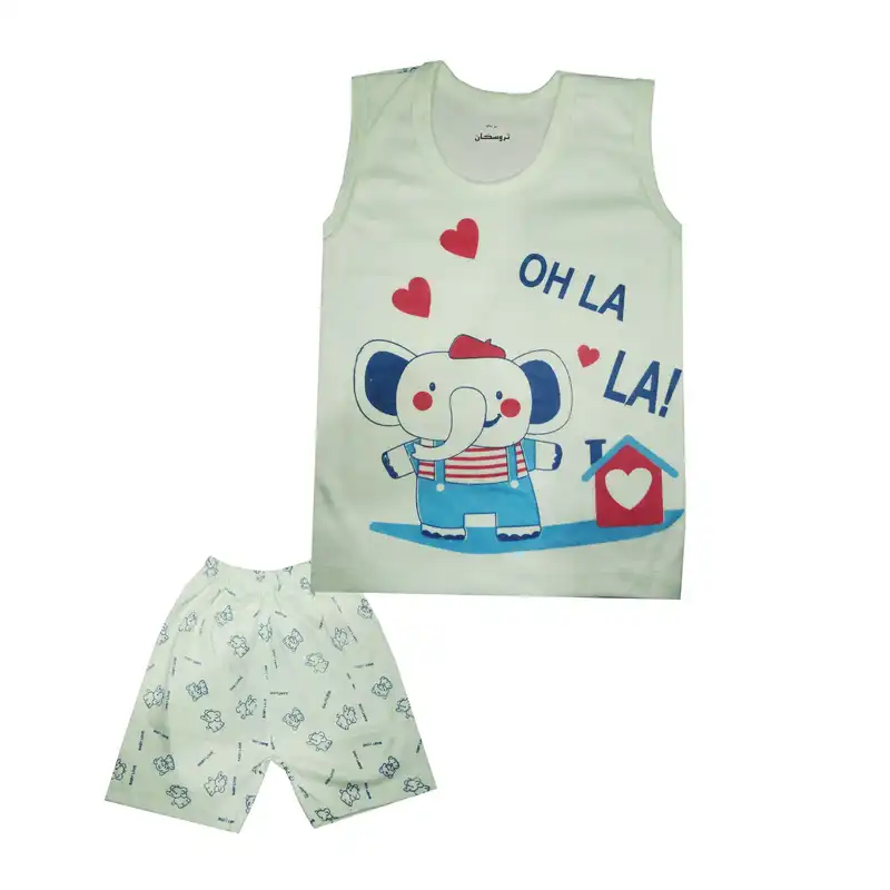 ست تاپ و شلوارک بچگانه تروسکان مدل OLALA