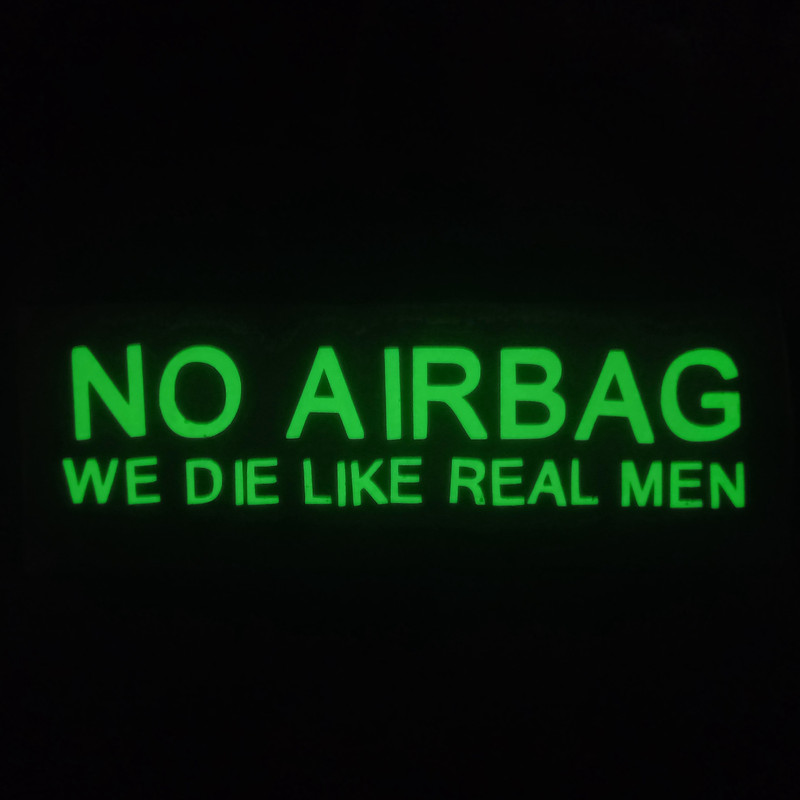 برچسب بدنه خودرو مدل no airbag شبنما