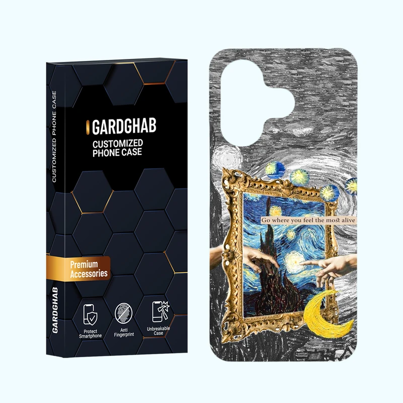 کاور گارد قاب مدل هنری مناسب برای گوشی موبایل شیائومی Redmi 13 4G / 5G