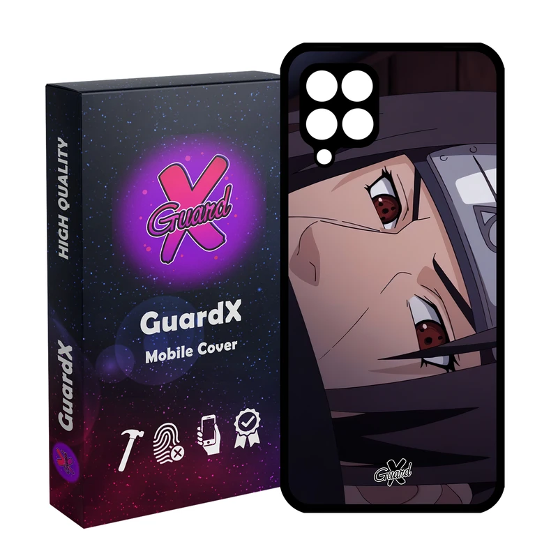 کاور گارد ایکس طرح Itachi Anime مدل Glass10475 مناسب برای گوشی موبایل سامسونگ Galaxy A12/M12/F12