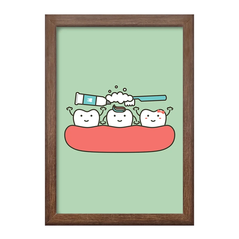 تابلو خندالو طرح دندان و دندانپزشکی کودکانه کد 27752