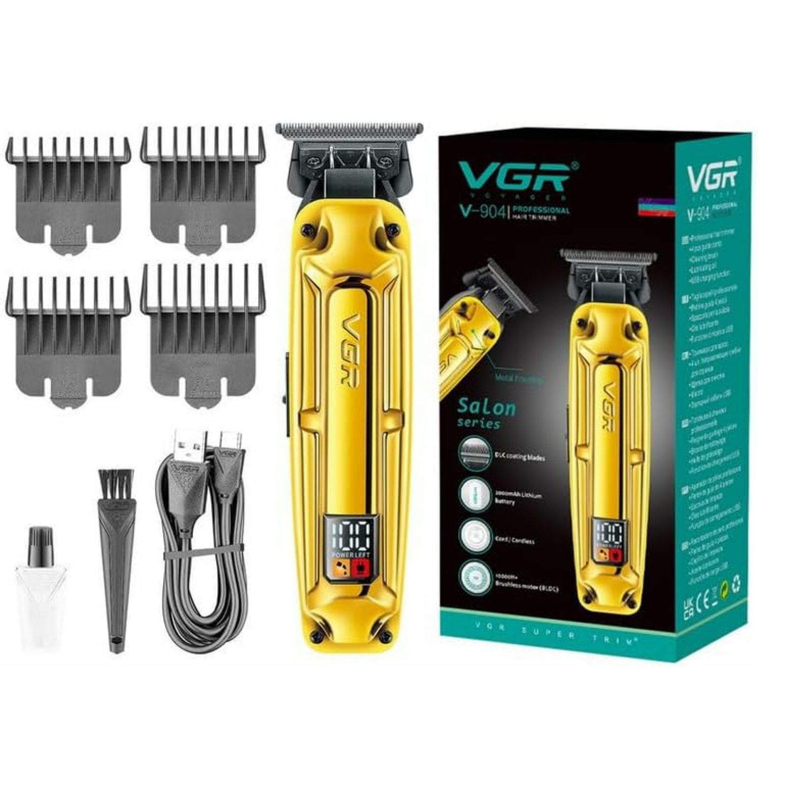 ماشین اصلاح موی سر و صورت وی جی ار مدل V-904 -  - 5