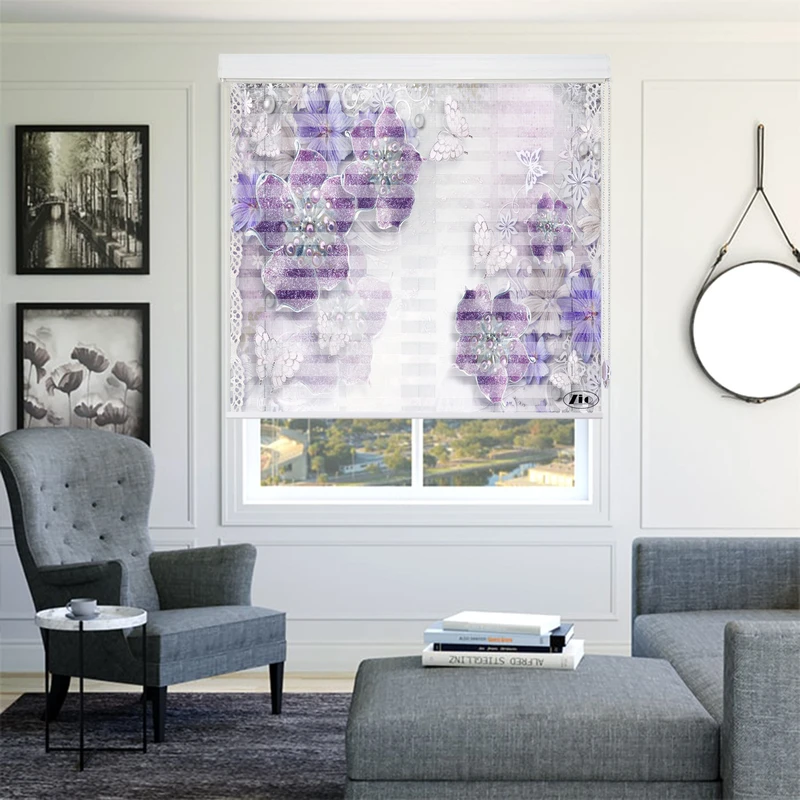 پرده زبرا زیو مدل 3D-1042 سایز 200x200 سانتی متر