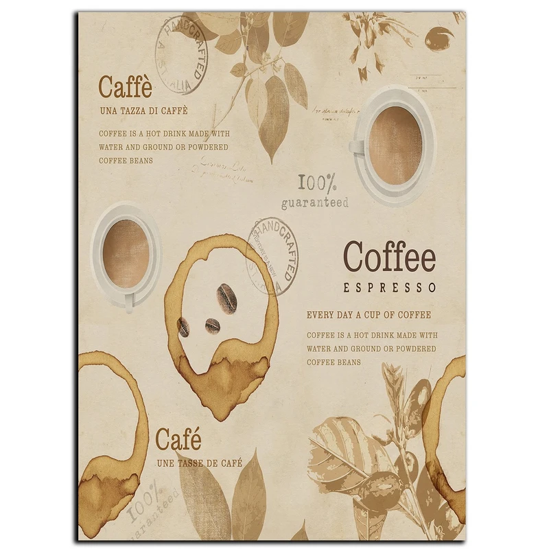 تابلو شاسی بکلیت طرح کافی و قهوه مدل SH-s301