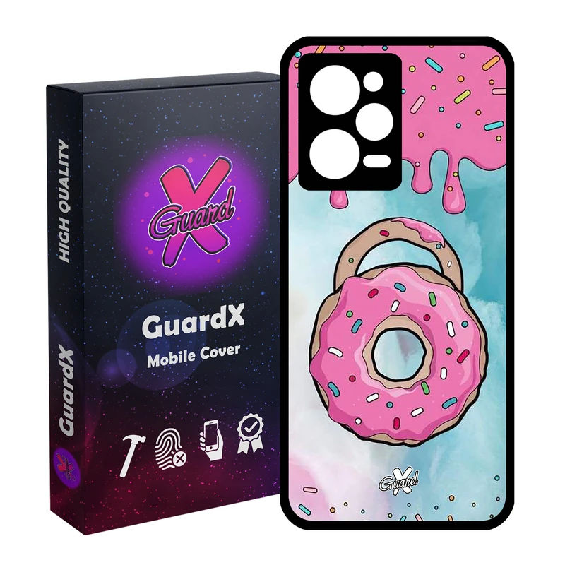 کاور گارد ایکس طرح Donut مدل Glass10069 مناسب برای گوشی موبایل شیائومی Redmi Note 12 Pro 5G/Poco X5 Pro 5G/Note 12 Pro Pro speed