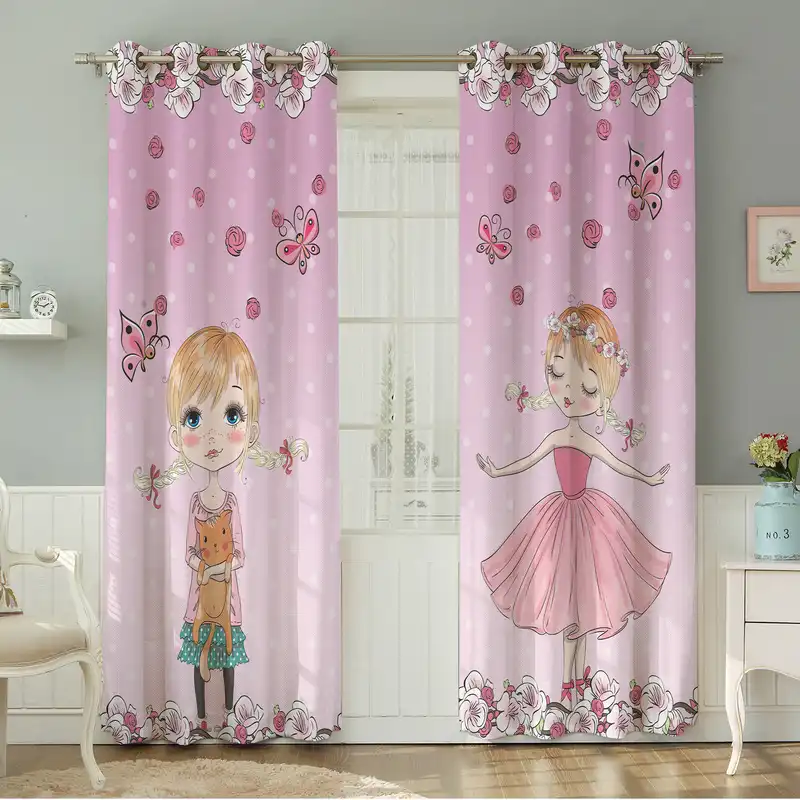 پرده نیروانا طرح کودک مدل مخمل کد 4775 سایز 140×280 سانتی متر