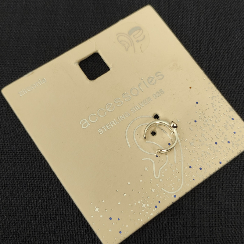 پیرسینگ نقره زنانه اکسسورایز مدل نگین E2794