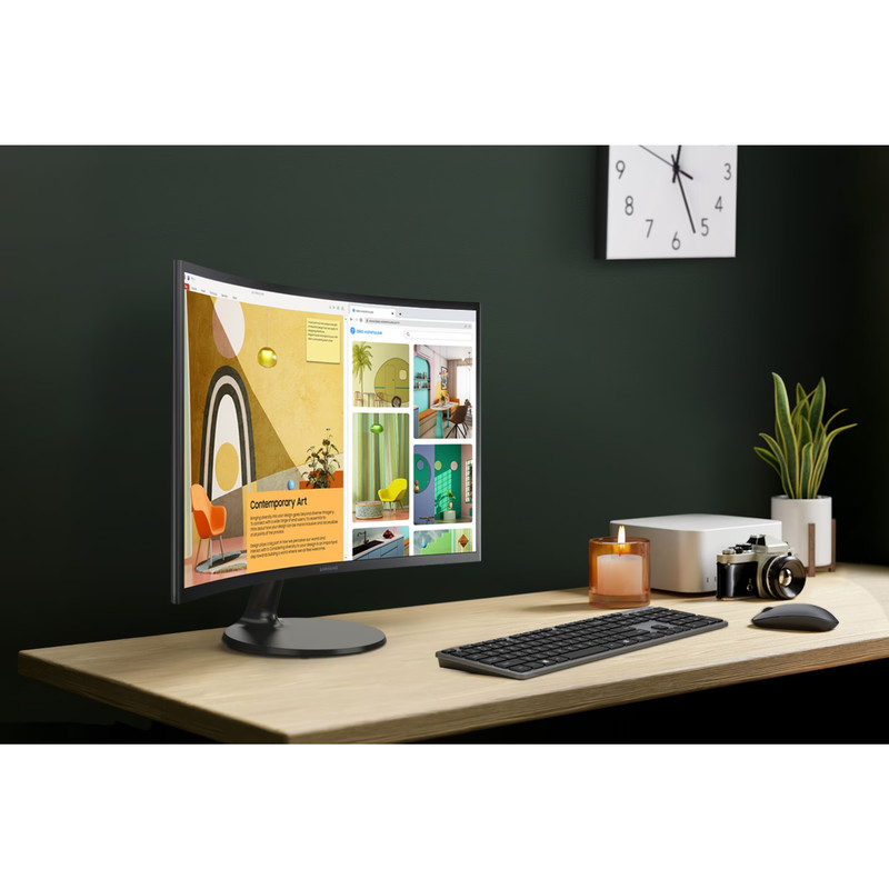 مانیتور خمیده 24 اینچ سامسونگ مدل Essential LS24C360EAMXUE