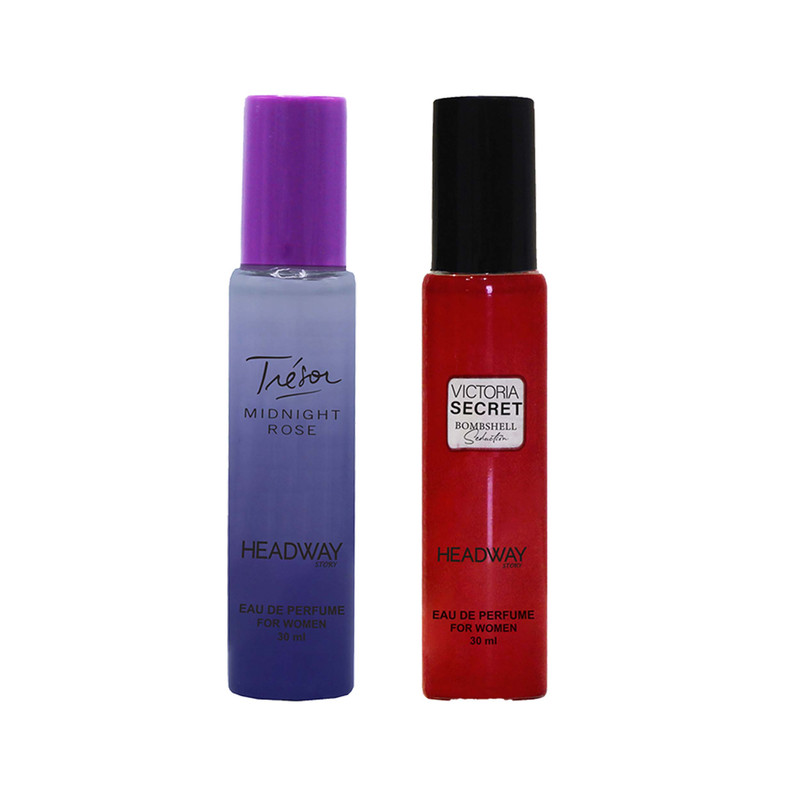 عطر جیبی زنانه هدوی استوری مدل لانکوم میدنایت رز و ویکتوریا سکرت سداکشن حجم 30 میلی لیتر مجموعه 2 عددی