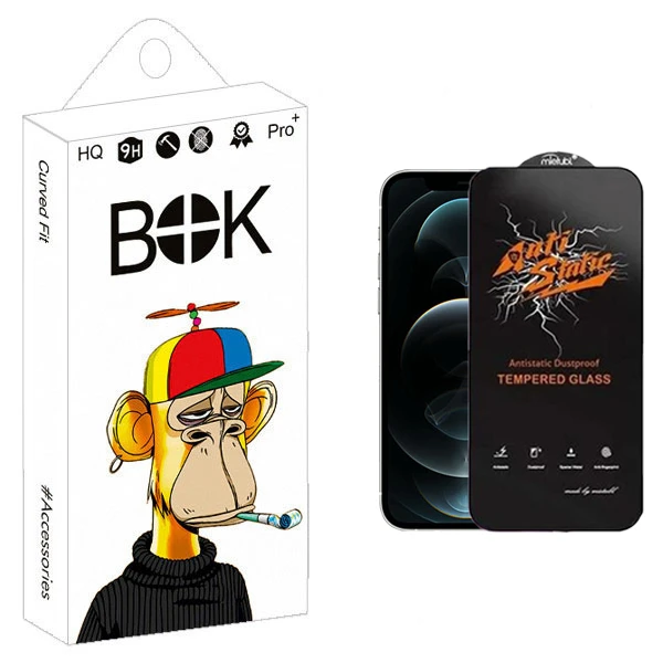 محافظ صفحه نمایش بوک مدل Antistatic Guard مناسب برای گوشی موبایل اپل iPhone 12 Pro Max