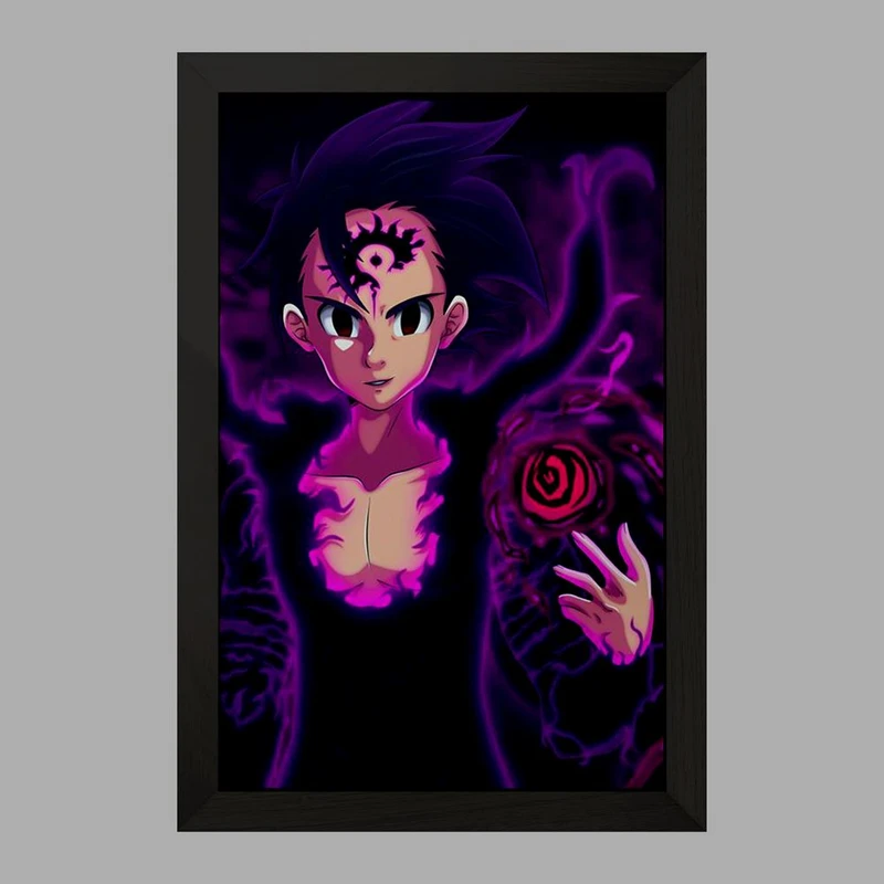 تابلو خندالو مدل زلدریس انیمه هفت گناه کبیره  کد 17522