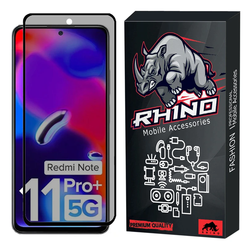 محافظ صفحه نمایش حریم شخصی راینو مدل R-Privacy مناسب برای گوشی موبایل شیائومی Redmi Note 11 Pro Plus 5G