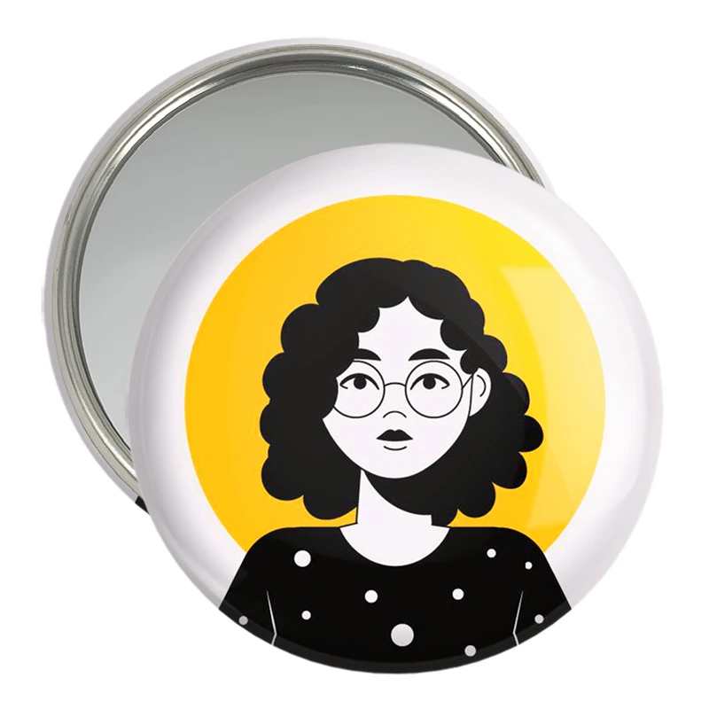 آینه جیبی خندالو مدل دختر قوی Girl Power کد 28956