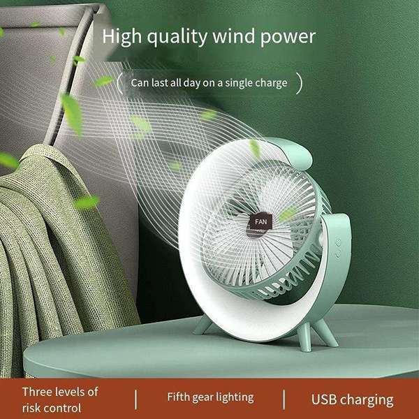 پنکه شارژی مدل رنگین کمان Colorful ظرفیت 1000میلی آمپر ساعت