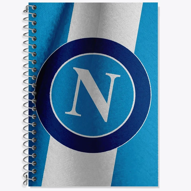 دفتر زبان 50 برگ خندالو مدل دو خط طرح باشگاه ناپولی کد 27406