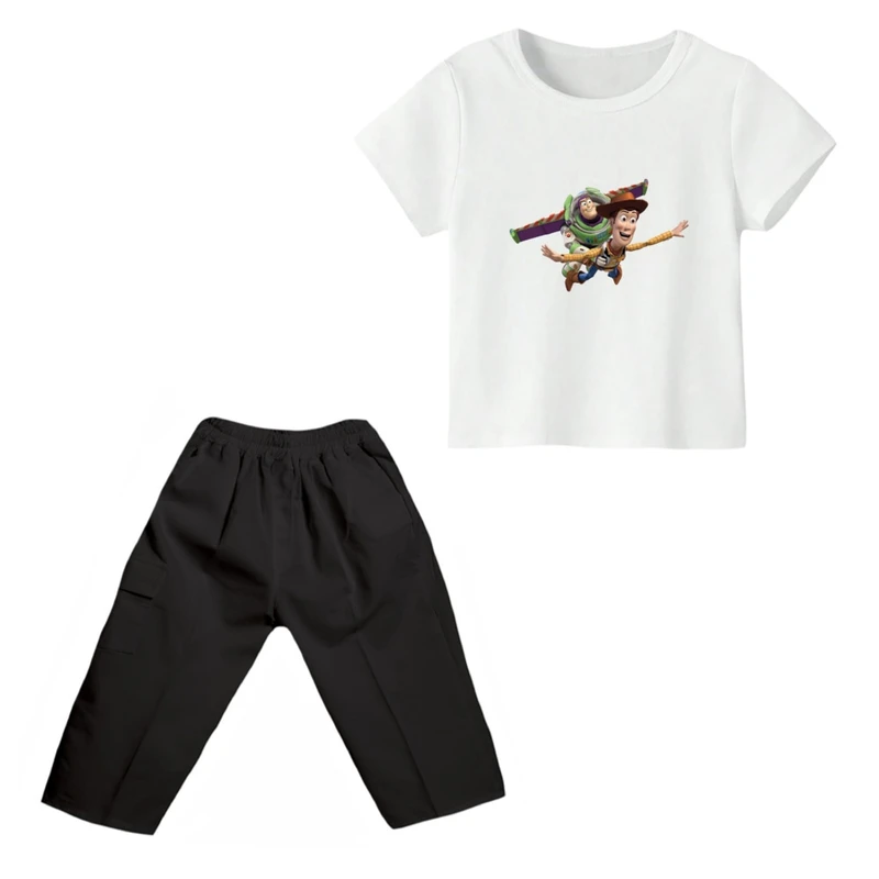 ست تی شرت و شلوارک پسرانه مدل داستان اسباب بازی کد ۱۱