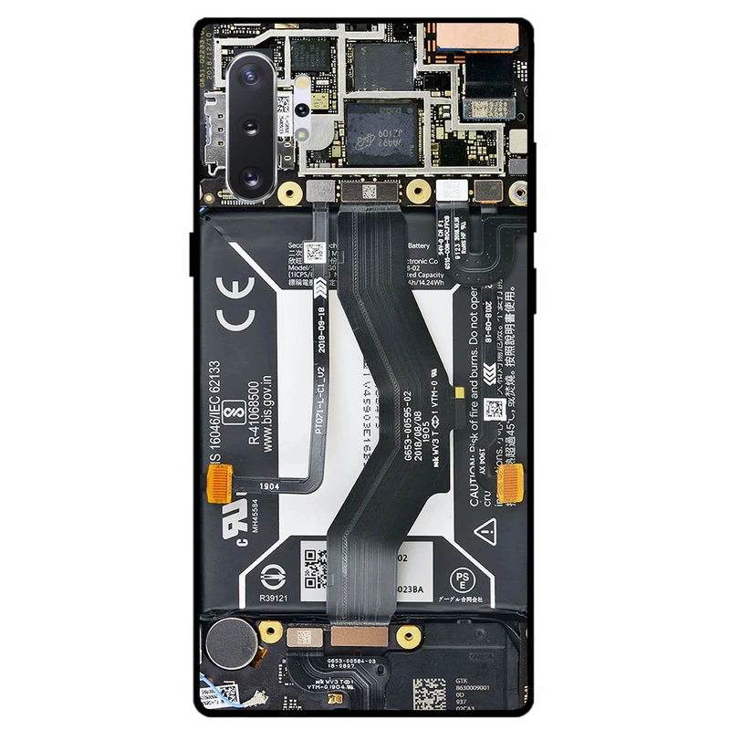 کاور مگافون طرح برد موبایل مدل 8004 مناسب برای گوشی موبایل سامسونگ Galaxy Note 10 Plus         