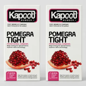 کاندوم تنگ کننده کاپوت مدل pomegra tight دو بسته 12 عددی