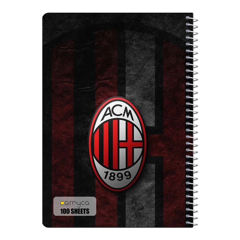 دفتر شطرنجی 100 برگ سیمی کارنیکا طرح آ.ث. میلان AC Milan کد 45277
