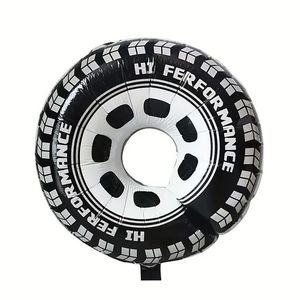 بادکنک فویلی سورتک طرح لاستیک ماشین کد ST0649