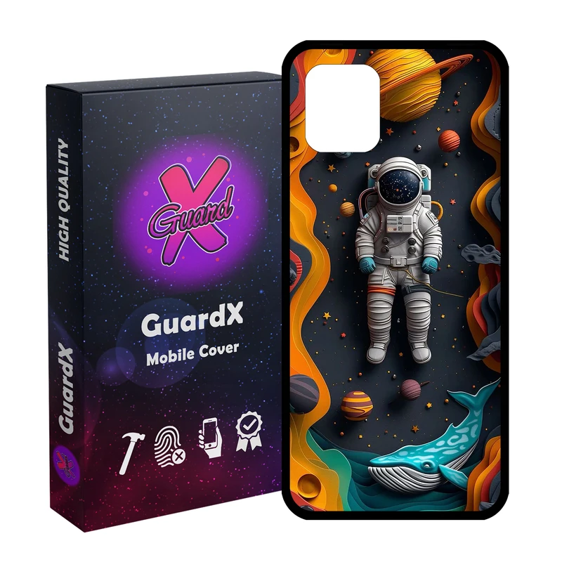 کاور گارد ایکس طرح فضانورد مدل  Glass10763 مناسب برای گوشی موبایل سامسونگ Galaxy Note 10 Lite / A81