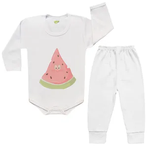 ست بادی و شلوار نوزادی کارانس طرح هندوانه مدل BST-4005