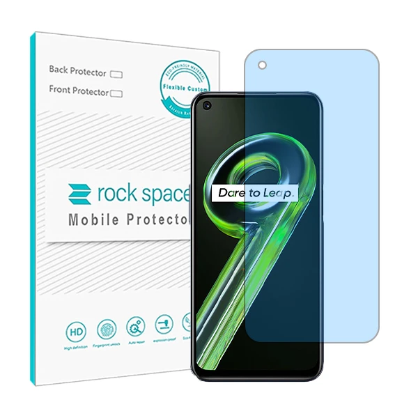 محافظ صفحه نمایش ضد اشعه آبی راک اسپیس مدل HyBLU مناسب برای گوشی موبایل ریلمی 9 5G
