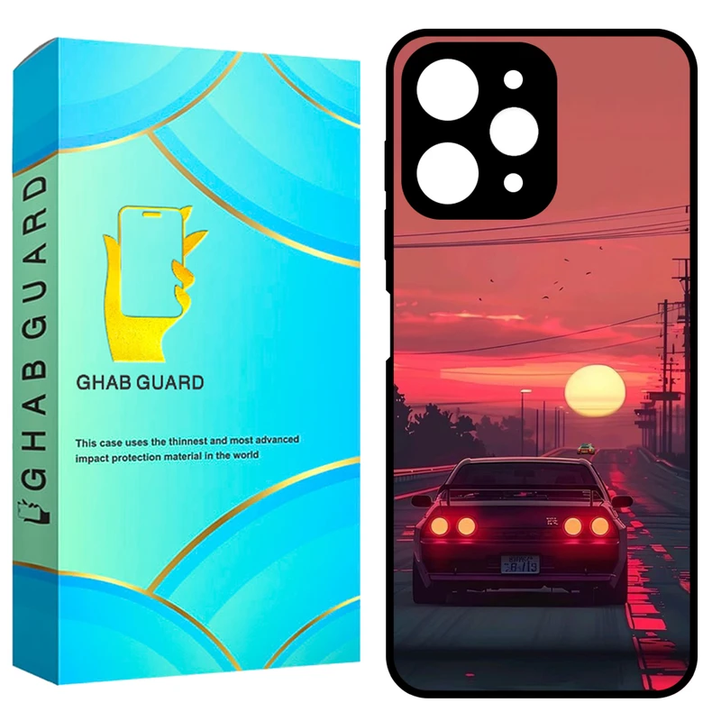 کاور قاب گارد طرح ماشین مدل GCHPN12 مناسب برای گوشی موبایل شیائومی Redmi Note 12 4G