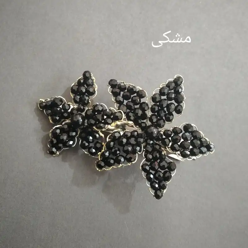 گیره مو دخترانه مدل گل کریستالی