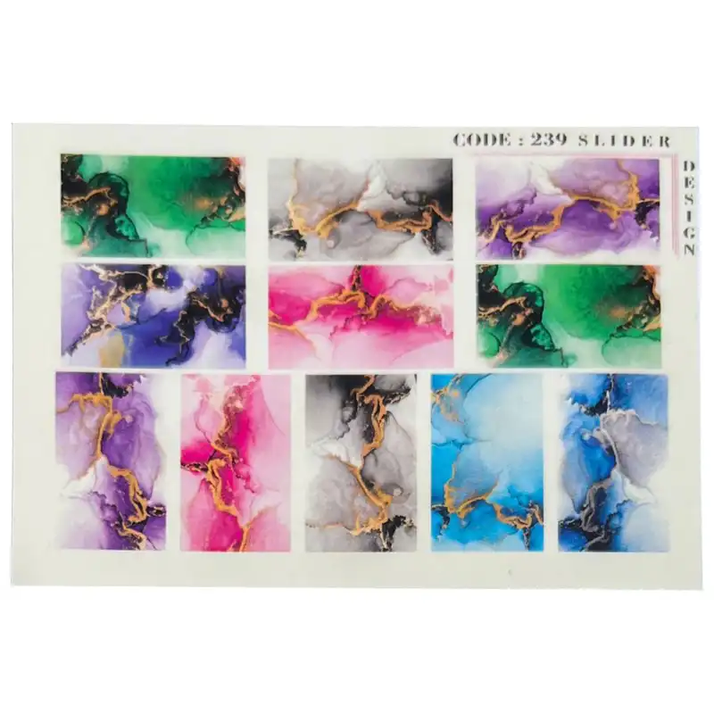 استیکر طراحی ناخن مدل C-239