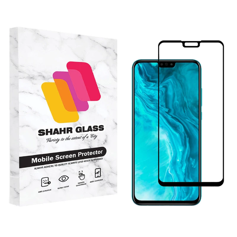  محافظ صفحه نمایش شهر گلس مدل FUL مناسب برای گوشی موبایل آنر 9X Lite