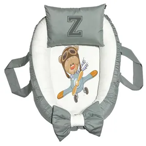 تشک غلت گیر نوزاد پاد آفرین مدل خرس طرح حرف Z